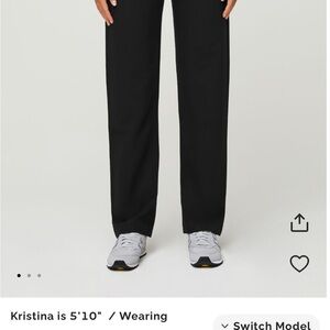 Figs Black Livingston Scrub Pant Small Tall